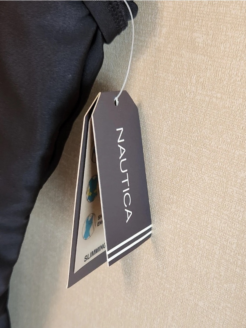 Nautica 3X Black One-Piece Swimsuit - Picture 3 of 12